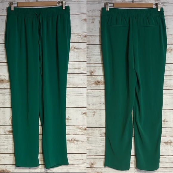DKNYC Pull On Kelly Green Drawstring Pants XS - Picture 2 of 3